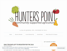 Tablet Screenshot of hunterspointcsa.com
